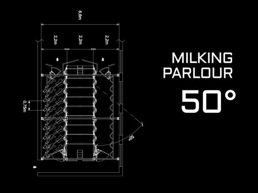 50° milking parlour