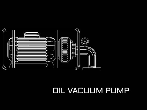 Oil vacuum pump